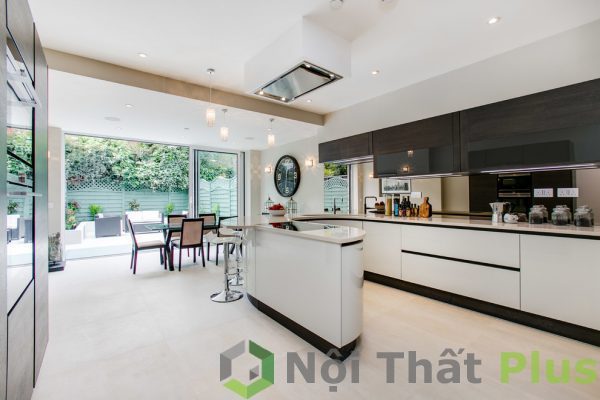 Tủ bếp gỗ công nghiệp hiện đại